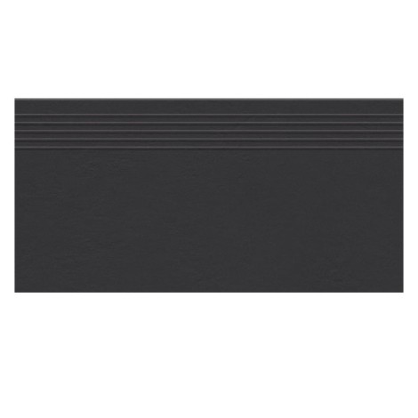 Tubądzin  INDUSTRIO antracite mat stopnica 59,8x29,6