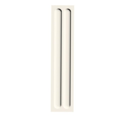Paradyż Monpelli white cegiełka str C połysk płytka ścienna 6,5X29,8 (0,93)