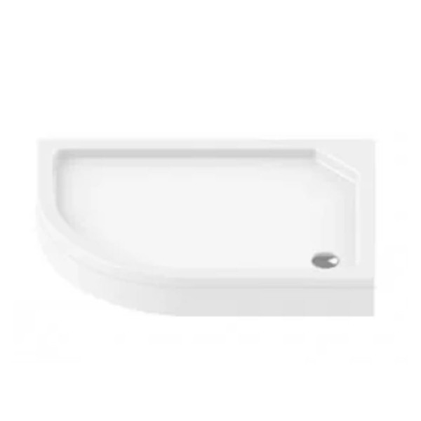 New Trendy Adora brodzik asymetryczny prawy zintegrowany 1000x800x170 mm biały