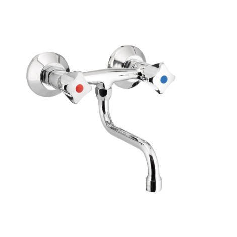 Kfa Standard bateria zlewozmywakowa ścienna chrom