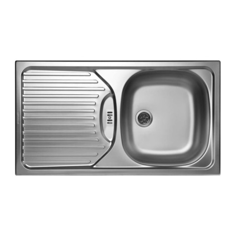 Pyramis ET 78 Fork zlewozmywak stalowy 1-komorowy 78x43,5 x15 len