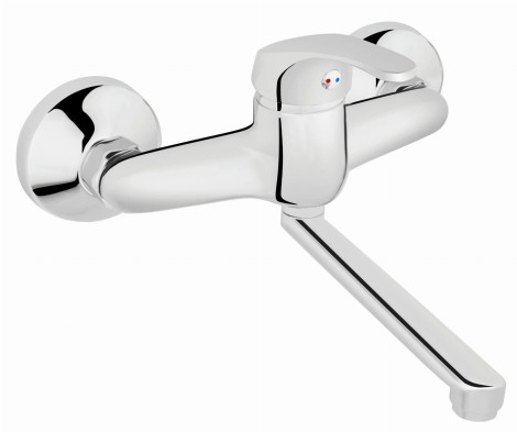 Ferro Basic bateria umywalkowa ścienna chrom