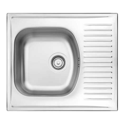 Deante Techno zlewozmywak stalowy 1-komorowy 58x51x15 satyna
