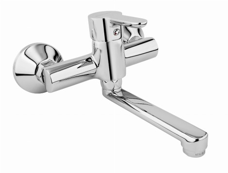 Kfa Granat bateria umywalkowa ścienna chrom