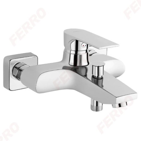 Ferro Algeo Square bateria wannowa bez kompletu natryskowego chrom