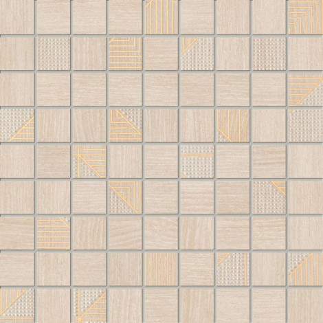 Domino Woodbrille beige mozaika płytka ścienna 30x30