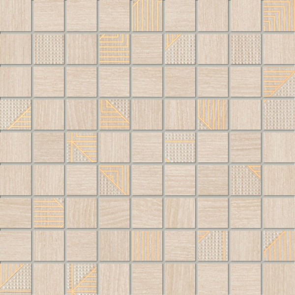 Domino Woodbrille beige mozaika płytka ścienna 30x30.