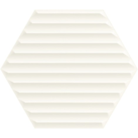 Paradyż Woodskin bianco heksagon struktura B płytka ścienna 19,8x17,1.