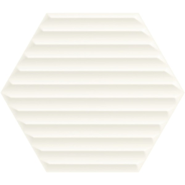 Paradyż Woodskin bianco heksagon struktura B płytka ścienna 19,8x17,1.
