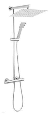 Ferro Trevi deszczownia z baterią termostatyczną chrom