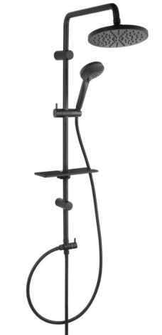Ferro Rondo Lux deszczownia zestaw natryskowy czarny