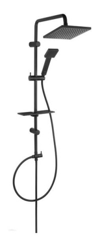 Ferro Squerto Lux deszczownia zestaw natryskowy czarny