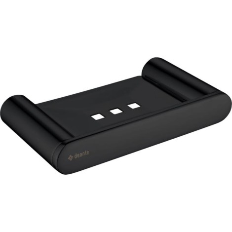 Deante Round mydelniczka ścienna czarny mat