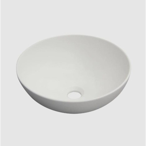 Invena Dokos umywalka nablatowa 39,5 cm biała