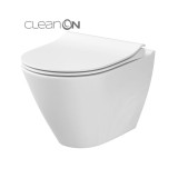 Cersanit City Oval miska wisząca Clean On kryte mocowania
