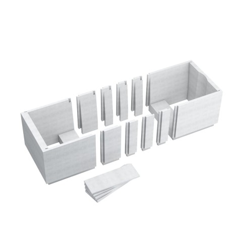 Schedpol nośnik styropianowy uniwersalny do wanien 120-170x70 cm z wycięciem pod oświetlenie led