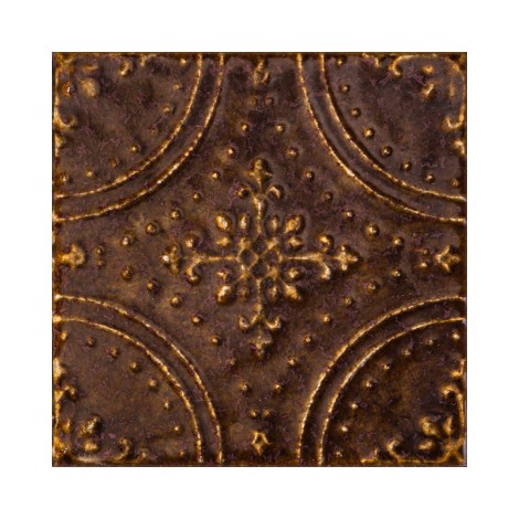 Tubądzin Tinta brown dekor ścienny 14,8 x 14,8.