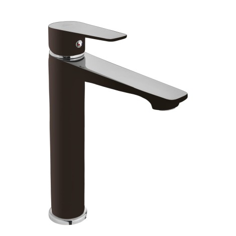 Invena Dolos bateria umywalkowa wysoka czarny/chrom