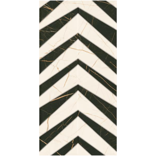 Paradyż Fancy white struktura połysk płytka ścienna 30 x 60 cm.