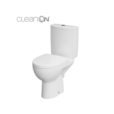 Cersanit Parva kompakt uniwersalny clean on z miską i deską duroplastową wolnoopadającą