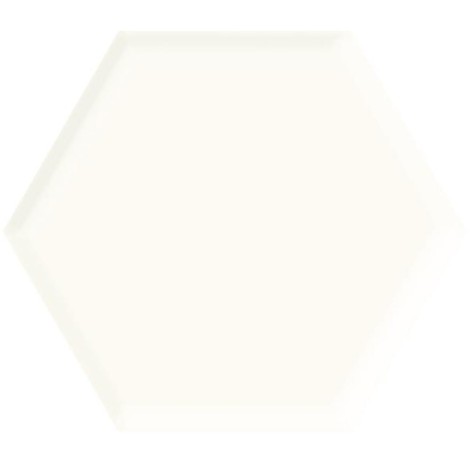 Paradyż Uniwersalny heksagon white struktura połysk płytka ścienna 19,8 x 17,1 cm.