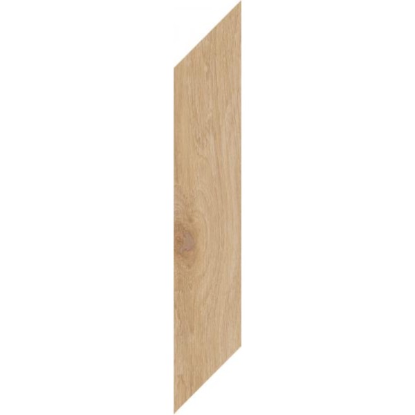 Paradyż Heartwood honey chevron prawy płytka gresowa 9,8 x 59,8 cm.