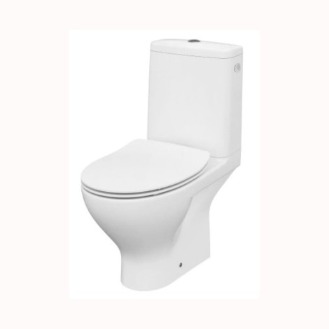 Cersanit Moduo kompakt clean on z deska slim duroplastową wolnoopadającą.