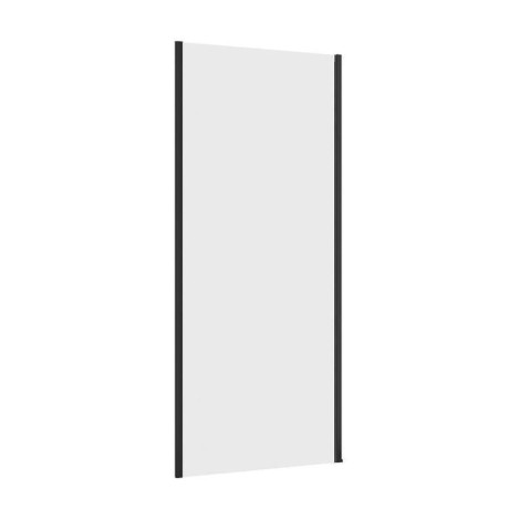 Cersanit Larga ścianka kabiny prysznicowej szkło transparentne profil czarny 90 x 195 cm