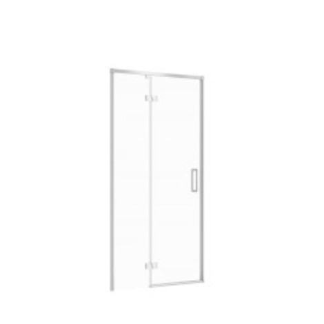 Cersanit Larga drzwi kabiny prysznicowej lewe szkło transparentne profil chrom 100 x 195 cm