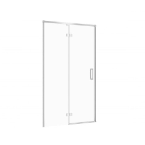 Cersanit Larga drzwi kabiny prysznicowej lewe szkło transparentne profil chrom 120 x 195 cm