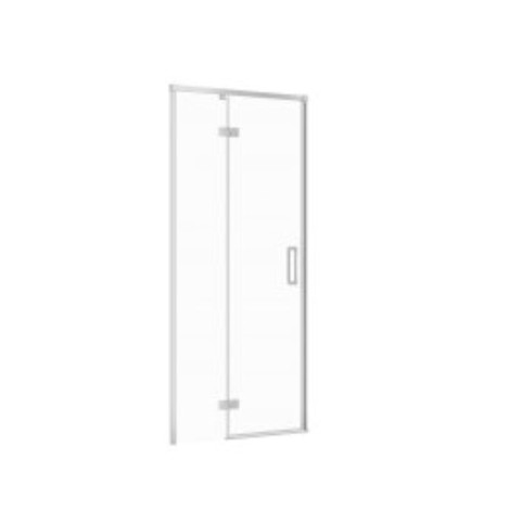 Cersanit Larga drzwi kabiny prysznicowej lewe szkło transparentne profil chrom 90 x 195 cm