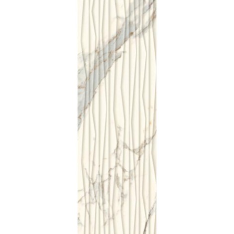 Paradyż Serene bianco struktura płytka ścienna 25 x 75 cm.