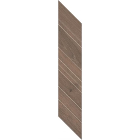 Paradyż Wildland dark dekor chevron lewy płytka gresowa 14,8x88,8 cm