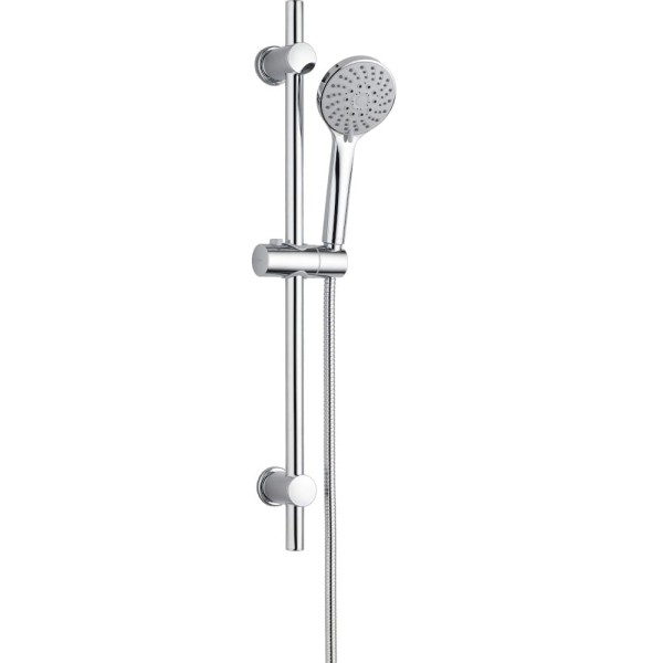 Deante Avis zestaw natryskowy z drążkiem chrom.