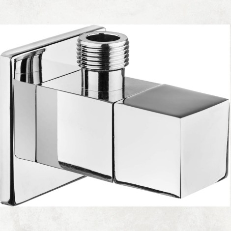Deante Zawór kątowy kwadratowy z głowicą ceramiczną 1/2" x 3/8".