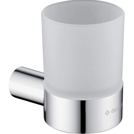 Deante Round kubek ścienny chrom.