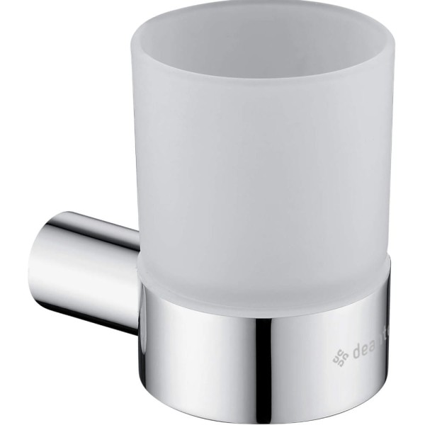 Deante Round kubek ścienny chrom.