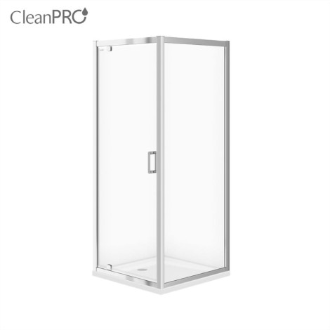 Cersanit Arteco Set B152 kabina prysznicowa kwadratowa + brodzik 80 x 80 x 190 cm