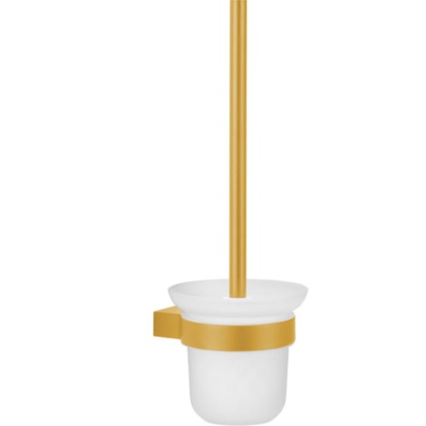 Kfa Szczotka toaletowa wisząca złoto szczotkowane