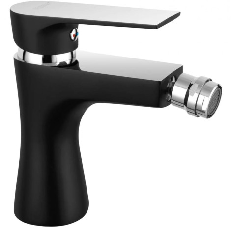 Ferro Algeo Square bateria bidetowa czarny-chrom.