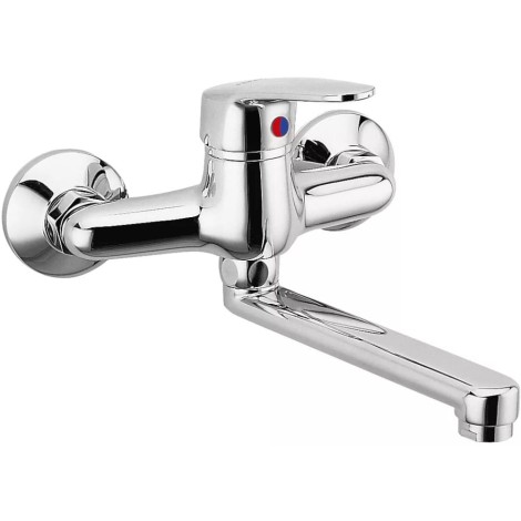 Ferro Smille bateria umywalkowa ścienna chrom.