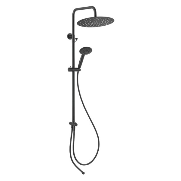Ferro Wizard Pro zestaw natryskowy z deszczownią z 3-funkcyjną słuchawką czarna.