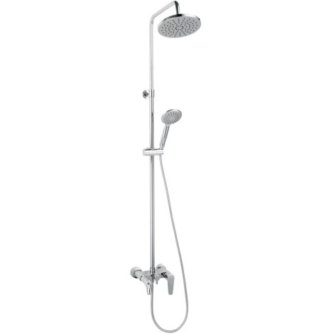 FERRO ALGEO DESZCZOWNIA OKRĄGŁA Z BATERIĄ WANNOWĄ CHROM