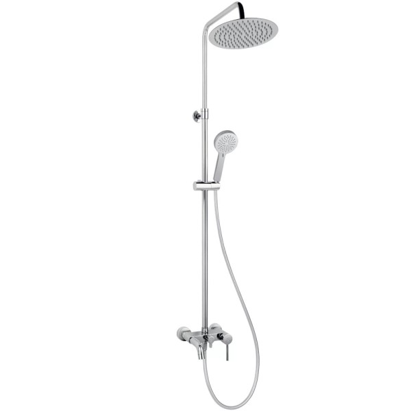 Ferro Fiesta deszczownia z natryskiem i baterią wannową chrom.