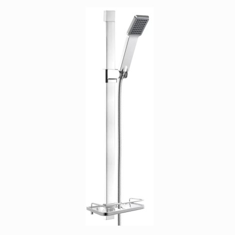 Ferro Quadro zestaw natryskowy przesuwny 1-funkcyjny chrom