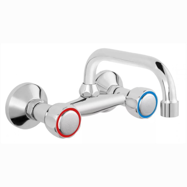Ferro Standard bateria umywalkowa ścienna chrom.