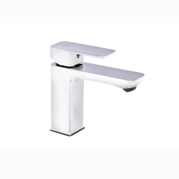 Valvex Loft White bateria umywalkowa stojaca biały-chrom.