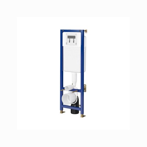 Cersanit Parva zestaw podtynkowy Tech Line Base + miska WC + deska wolnoopadająca + przycisk chrom