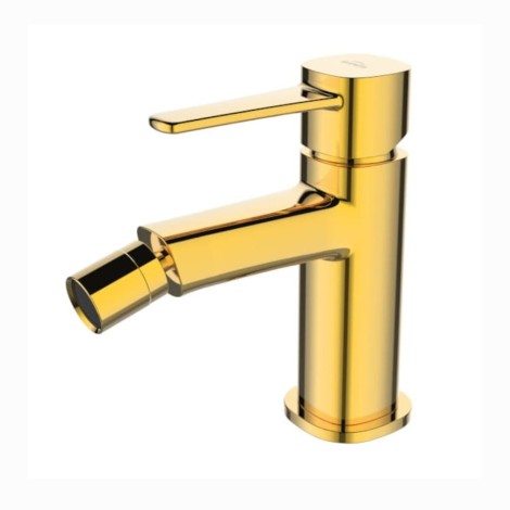 Invena Glamour bateria bidetowa złota