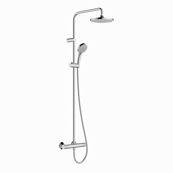 Hansgrohe Vernis Blend Showerpipe deszczownia z baterią termostatyczną chrom.
